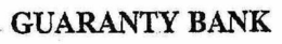 GUARANTY BANK trademark