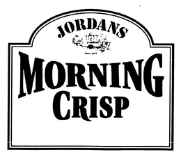 JORDANS MORNING CRISP SINCE 1855 trademark