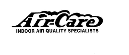 AIR-CARE INDOOR AIR QUALITY SPECIALISTS trademark