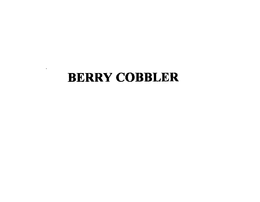 BERRY COBBLER trademark