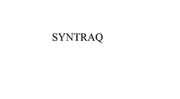 SYNTRAQ trademark