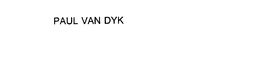 PAUL VAN DYK trademark