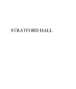 STRATFORD HALL trademark