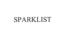 SPARKLIST trademark
