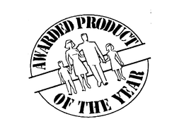 AWARDED PRODUCT OF THE YEAR trademark