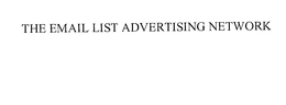 THE EMAIL LIST ADVERTISING NETWORK trademark