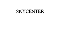SKYCENTER trademark