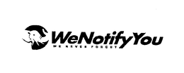 WENOTIFYYOU WE NEVER FORGET trademark
