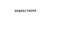 PERFECTIONS trademark