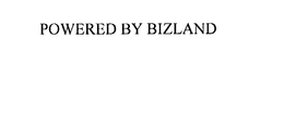 POWERED BY BIZLAND trademark