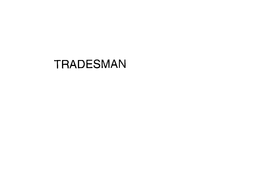 TRADESMAN trademark