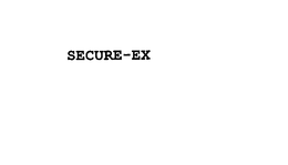 SECURE-EX trademark