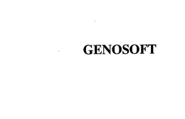GENOSOFT trademark