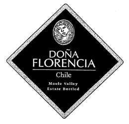 DONA FLORENCIA CHILE MAULE VALLEY ESTATE BOTTLED trademark