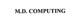 M.D. COMPUTING trademark