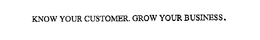 KNOW YOUR CUSTOMER. GROW YOUR BUSINESS. trademark