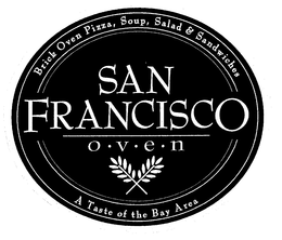 SAN FRANCISCO O V E N BRICK OVEN PIZZA, SOUP, SALAD & SANDWICHES A TASTE OF THE BAY AREA trademark