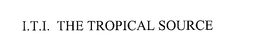 I.T.I. THE TROPICAL SOURCE trademark