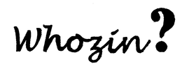WHOZIN? trademark