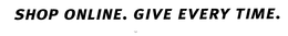 SHOP ONLINE. GIVE EVERY TIME. trademark