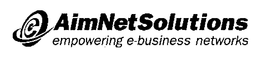 AIMNET SOLUTIONS EMPOWERING E-BUSINESS NETWORKS trademark