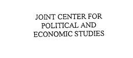 JOINT CENTER FOR POLITICAL AND ECONOMIC STUDIES trademark