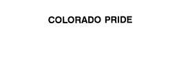 COLORADO PRIDE trademark