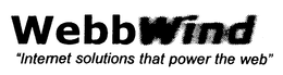 WEBBWIND "INTERNET SOLUTIONS THAT POWER THE WEB" trademark