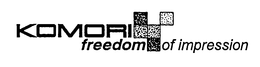 KOMORI FREEDOM OF IMPRESSION trademark