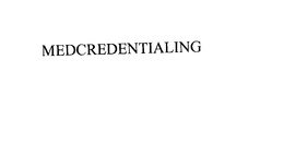 MEDCREDENTIALING trademark