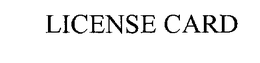 LICENSE CARD trademark