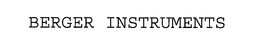 BERGER INSTRUMENTS trademark