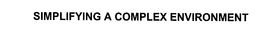 SIMPLIFYING A COMPLEX ENVIRONMENT trademark