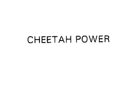 CHEETAH POWER trademark