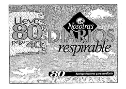 NOSOTRAS DIARIOS RESPIRABLE 80 PANTY PROTECTORES PARA USO DIARIO LLEVE 80 PAGUE 40 trademark