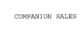 COMPANION SALES trademark