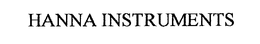 HANNA INSTRUMENTS trademark