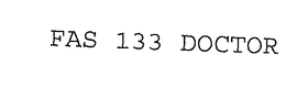 FAS 133 DOCTOR trademark