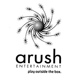 ARUSH ENTERTAINMENT PLAY OUTSIDE THE BOX. trademark