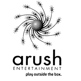 ARUSH ENTERTAINMENT PLAY OUTSIDE THE BOX. trademark
