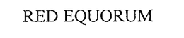RED EQUORUM trademark