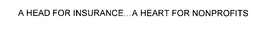 A HEAD FOR INSURANCE...A HEART FOR NONPROFITS trademark