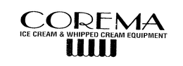 COREMA ICE CREAM & WHIPPED CREAM EQUIPMENT trademark