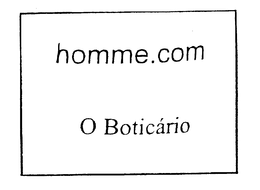 O BOTICARIO HOMME.COM trademark