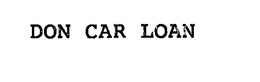 DON CAR LOAN trademark