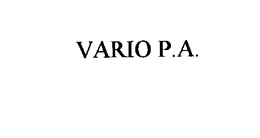 VARIO P.A. trademark