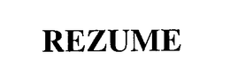 REZUME trademark