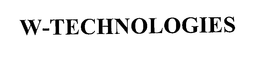 W-TECHNOLOGIES trademark