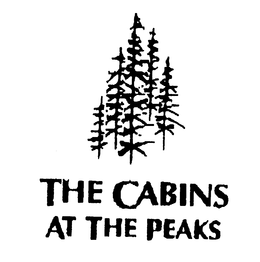THE CABINS AT THE PEAKS trademark