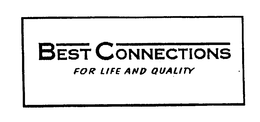 BEST CONNECTIONS FOR LIFE AND QUALITY trademark
